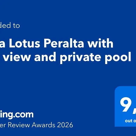 Lotus Peralta With Sea View And Private Pool *